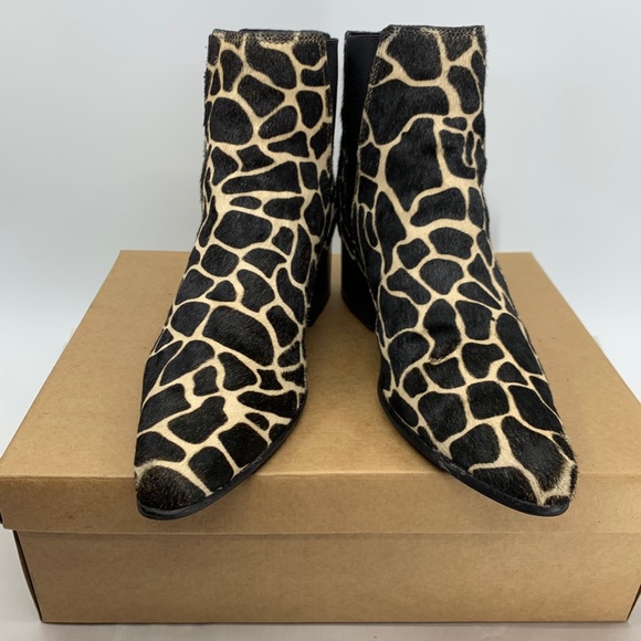 UO Pony Hair Giraffe Printed Bootie - Picture 2 of 10